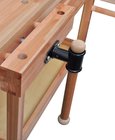 vidaXL Hardwood Carpentry Work Bench with Drawer 2 Vises