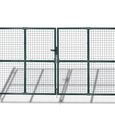 vidaXL Tuinpoort modern hekwerk 289 x 200 cm / 306 x 250 cm (donkergroen)