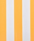 Zonneschermdoek canvas zonder frame 6x3 m geel en wit
