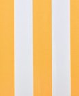 Zonneschermdoek canvas zonder frame 6x3 m geel en wit