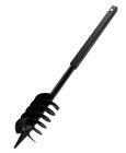 vidaXL Grondboor met handvat en schroefkop (dubbele schroef) 120 mm (zwart)
