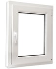vidaXL Double Glazed Tilt & Turn PVC Window Handle on the Left 600 x 800 mm
