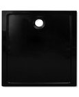 vidaXL Douchebak vierkant ABS zwart 90 x 90 cm