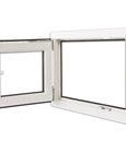 vidaXL Tilt & Turn PVC Window Handle on the Right 800 x 600 mm