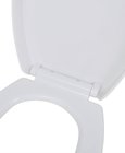 vidaXL Toiletbril soft-close quick-release design ovaal wit