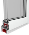 vidaXL Triple Glazing Tilt & Turn PVC Window Handle on the Left 600x1000 mm