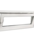 vidaXL Triple Glazing Tilt & Turn PVC Window Handle on the Left 900x400 mm