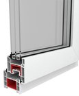 vidaXL Triple Glazing Tilt & Turn PVC Window Handle on the Left 900x500 mm