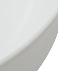 vidaXL Wastafel rond wit 41.5x13.5 cm keramiek