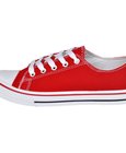 Klassieke lage sneakers met veters voor dames rood (maat 37)