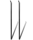 vidaXL Steunpaal voor ketting hekwerk 170 cm grijs 2 st