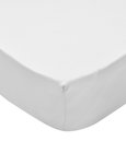 Hoeslaken voor matras 90x190-100x200 cm katoenjersey (wit) 2 stuks
