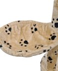 Kattenkrabpaal Tommie 220/240 cm 1 huisje (beige) met pootafdrukken