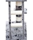 Kattenkrabpaal Jerry 122 cm (grijs) met pootafdrukken