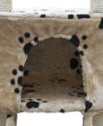 Kattenkrabpaal Saartje 230/260 cm 1 huisje (beige) met pootafdrukken