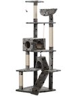 Kattenkrabpaal Jaapie 191 cm (grijs) met pootafdrukken