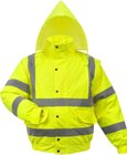 vidaXL Men's High Visibility Jacket Yellow Size M Polyester