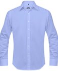 vidaXL Zakelijk overhemd heren 3 st maat XL lichtblauw