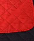 vidaXL Dubbelzijdige quilt bedsprei rood en zwart 220x240 cm