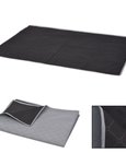 vidaXL Picknickkleed 150x200 cm grijs en zwart