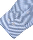 vidaXL Zakelijk overhemd heren wit en blauw gestreept maat XL