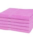 vidaXL Sauna Towels 5 pcs 100% Cotton 360 g/m² 80x200 cm Pink