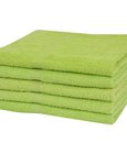 vidaXL Sauna Towels 5 pcs 100% Cotton 360 g/m² 80x200 cm Green