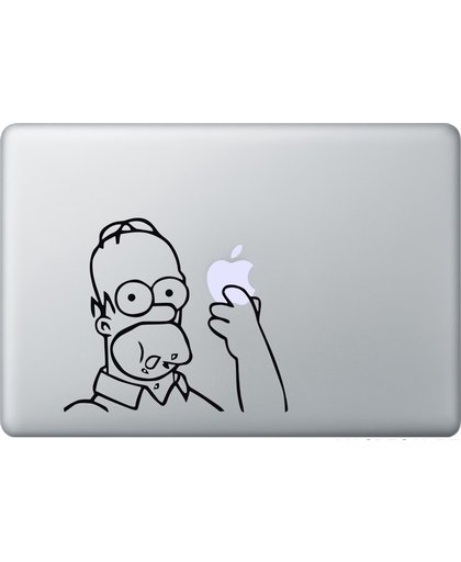 Homer eet een appel MacBook 15" skin sticker