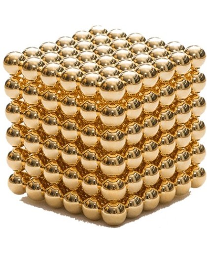 Neocube buckyballs magneet balletjes ballen goud - 216 balletjes - 5mm