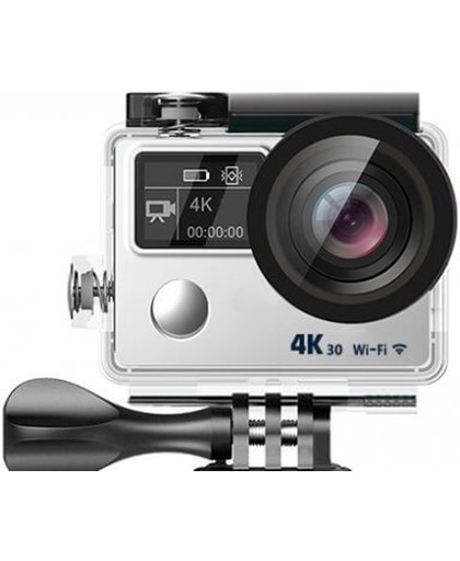 Lipa AT-A890 action camera 4K Ultra HD Sony lens Wifi/ Met Kingston 16 GB SD-kaart / Elektronische beeldstabilisatie/ Remote via wifi en afstandsbediening / Dual screen/ Met 23 mounts en waterproof case