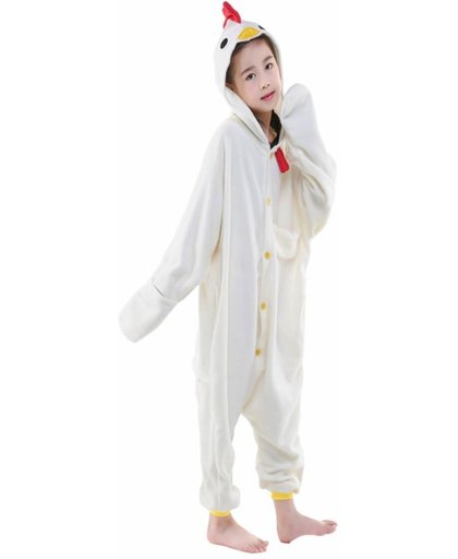 Witte Kip Onesie voor kinderen - Witte Kip Kigurumi Pyjama
