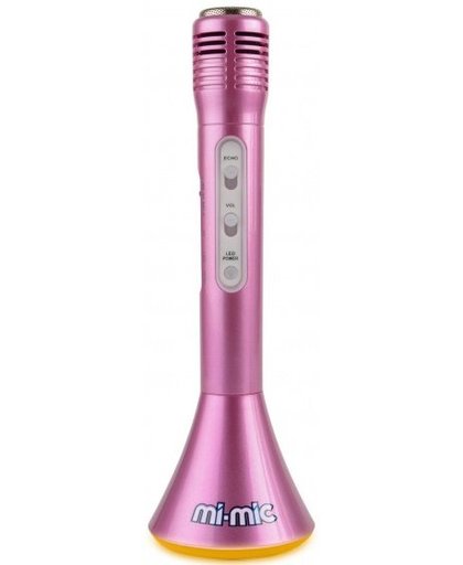 Toyrific bluetooth speaker en microfoon roze 25 cm
