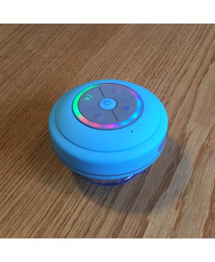 Blauwe Mini waterdichte Wireless Bluetooth Speaker Douche/Bad Mp3 Speaker/Radio - Waterproof