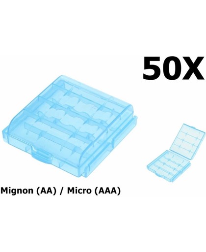 50 Stuks - Transportbox Batterijen Mignon (AA) / Micro (AAA)