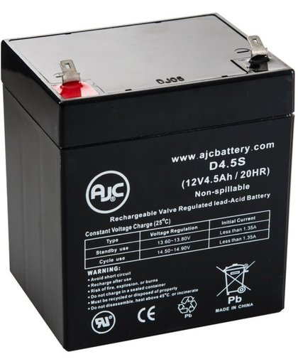 AJC® Battery geschikt voor MGE Pulsar Ellipse 500 12V 4.5Ah UPS Noodstroomvoeding accu