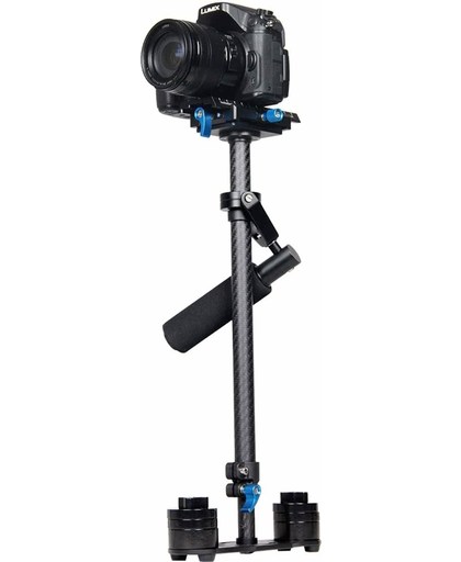 Puluz S60T 60cm Koolstofvezel Handheld Stabilisator voor DSLR Camera DV (zwart)