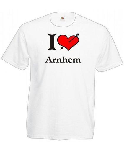 Mijncadeautje T-shirt WIT (maat XL) - Arnhem