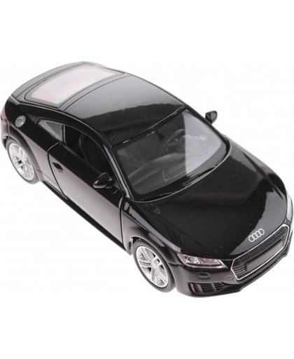 Welly metalen Audi TT 2014 zwart 16 cm