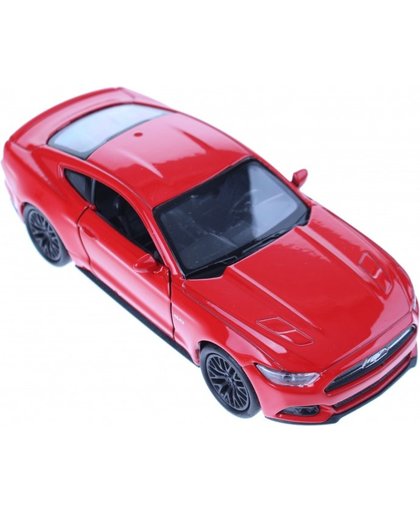 Welly metalen Ford Mustang 2015 rood 12 cm