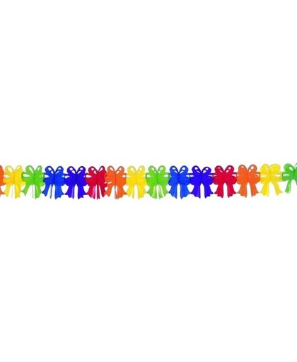 Amscan verjaardagsslinger regenboog strik 400 cm