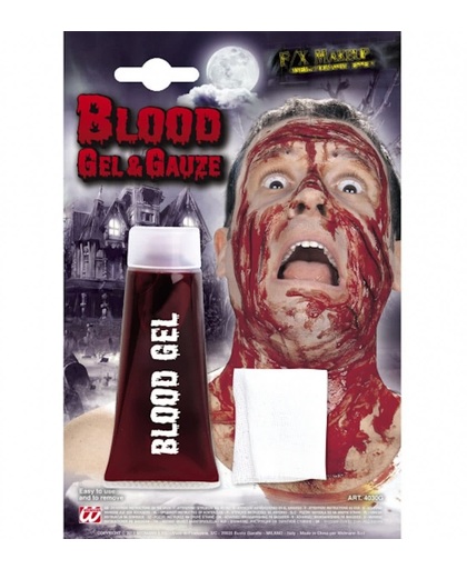 Halloween Tube bloed gel met gaasje