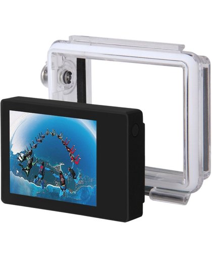 ST-175 2,0 inch TFT LCD extern beeldscherm en Waterdicht Achterzijde voor GoPro Hero 4 / 3+ (zwart)