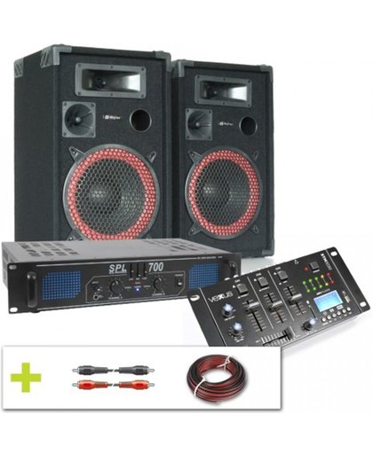 Complete 700W DJ set met Bluetooth