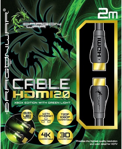 Dragonwar HDMI 20 4K ETHERNET Lightning Cable X360Xone 2016