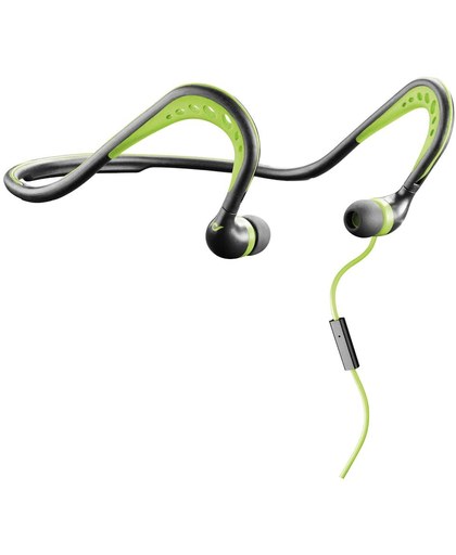 Cellularline Scorpion In-Ear Neckband Stereofonisch Bedraad Zwart, Groen mobiele hoofdtelefoon