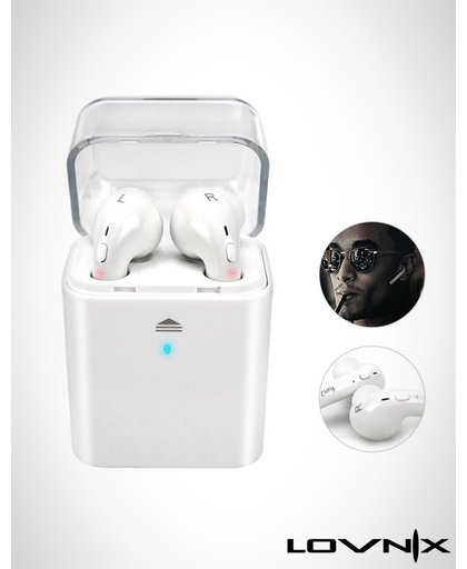 Lovnix FUN - Draadloze oordopjes | Bluetooth | Exclusieve model | Alternatief Airpods | Geschikt voor alle bluetooth toestellen | Wit