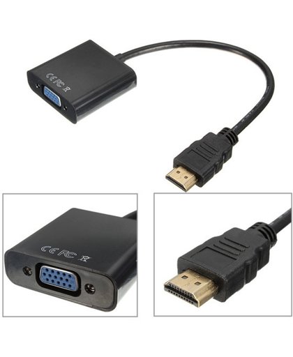 HDMI Male naar VGA Female Adapter Video Converter Kable voor PC DVD HDTV