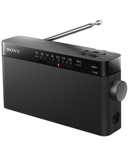 Sony ICF-306 radio Draagbaar Analoog Zwart