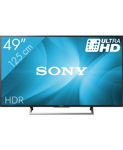 Sony KD-49XE7004 LED TV 124,5 cm (49") 4K Ultra HD Smart TV Wi-Fi Zwart