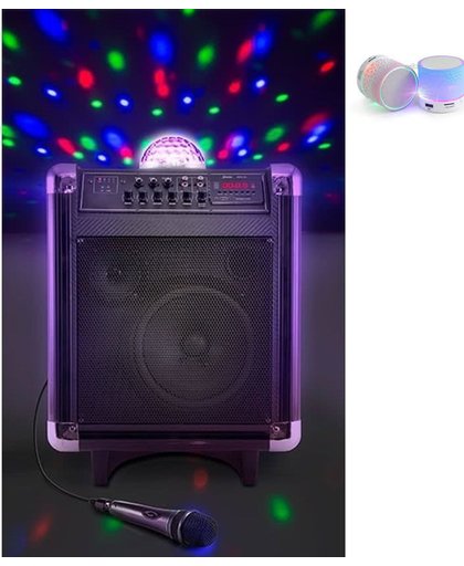Alecto MPA-65 Bluetooth draagbare Karaoke Set + Gratis Beatbox Bluetooth Speaker !